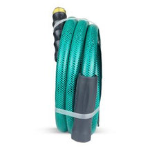 Load image into Gallery viewer, Avagard PVC Water Hose Assembly 5/8" X 15', 3/4" Male and Female GHT Fittings. 500 PSI Burst Rating. Includes Extra Washer and Bend Restrictor. 2 Pack