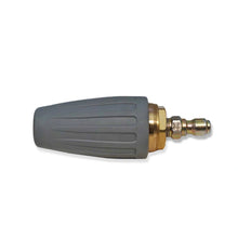 Load image into Gallery viewer, 4,000 PSI 3.0 Orifice Turbo Nozzle, 1/4" FNPT Inlet with Plated Steel QC Plug, Hardened Brass