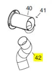 Load image into Gallery viewer, Replacement Heater Air Duct Sleeve, 350mm Length, for Fire 155 Heater