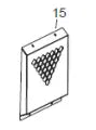 Load image into Gallery viewer, Lower Rear Panel Replacement Part for Flame 115 Heater
