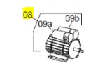 Load image into Gallery viewer, SIMEL Heater Motor Replacement Part for Blaze 300 Heater