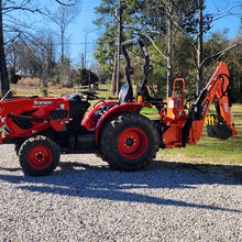 Load image into Gallery viewer, MechMaxx 8' Tractor Backhoe Attachment with Mechanical Thumb, 15" Bucket, ISO/SAE Switchable Controls, Self-Contained Hydraulic System, 3 Point Hitch Cat.1 &amp; 2, 20-100 HP, BH760M