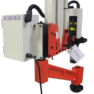 Baileigh Industrial - 220V 1Phase Double Arm Articulated Tapping Machine, 1/8"-1-1/4" Tap Capacity, 74" Work Range