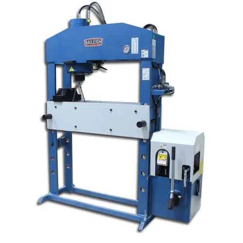 Baileigh Industrial - 220V 3Phase 66 Ton Hydraulic H-Frame Press, 9.84" Stoke