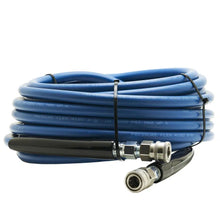 Load image into Gallery viewer, KobraJet Smooth Blue 100’ 4,000 PSI w/ SS Couplers