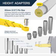 Load image into Gallery viewer, BendPak Low Truck and Van Adapters for Two-Post Lifts - 56mm - 60mm Pin - Set of 4 (5215757)