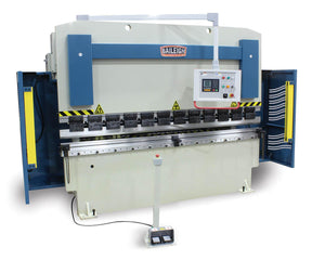 Baileigh Industrial 220V 3Phase 112 Ton, 120" 2 Axis Programmable Hydraulic Press Brake Distance Between Housings is 100"