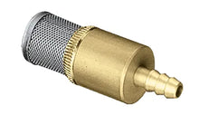 Load image into Gallery viewer, Stainless Steel and Brass Chemical Filter with Check Valve, 400 Micron, 6mm Hose Barb