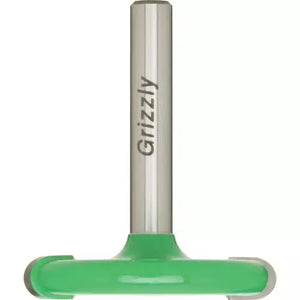 Grizzly C1378 - Flute Cutting Bit For Small Boat Planking, 1/4" Shank