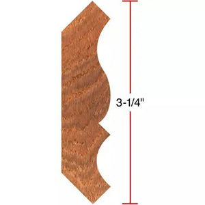 Grizzly C2204 - 3-1/2" Crown Moulding - 1" Bore