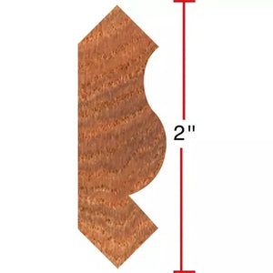 Grizzly C2210 - 2-1/2" Crown Moulding - 1" Bore