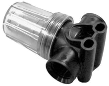 Load image into Gallery viewer, Water Filter 1/2" Female NPT x 1/2" Female NPT, Plastic Housing for Pump Inlet Line