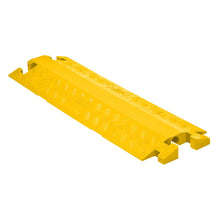 Load image into Gallery viewer, 1-Channel Drop Over Linebacker Cable Protector 1.25" Lines, Yellow — image 2 of 4