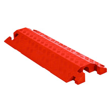 Load image into Gallery viewer, 1-Channel Drop-Over Linebacker Cable Protector for 2.25" Lines, Orange — image 2 of 4