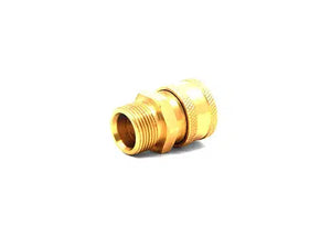 3/8" QC Brass Coupler x  M22 M 15mm Plug