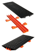 Load image into Gallery viewer, Cable Bridge for GD5X125 5-Channel Guard Dog® Cable Protector, Black Top/Orange Base - CL2X150-5GD-B
