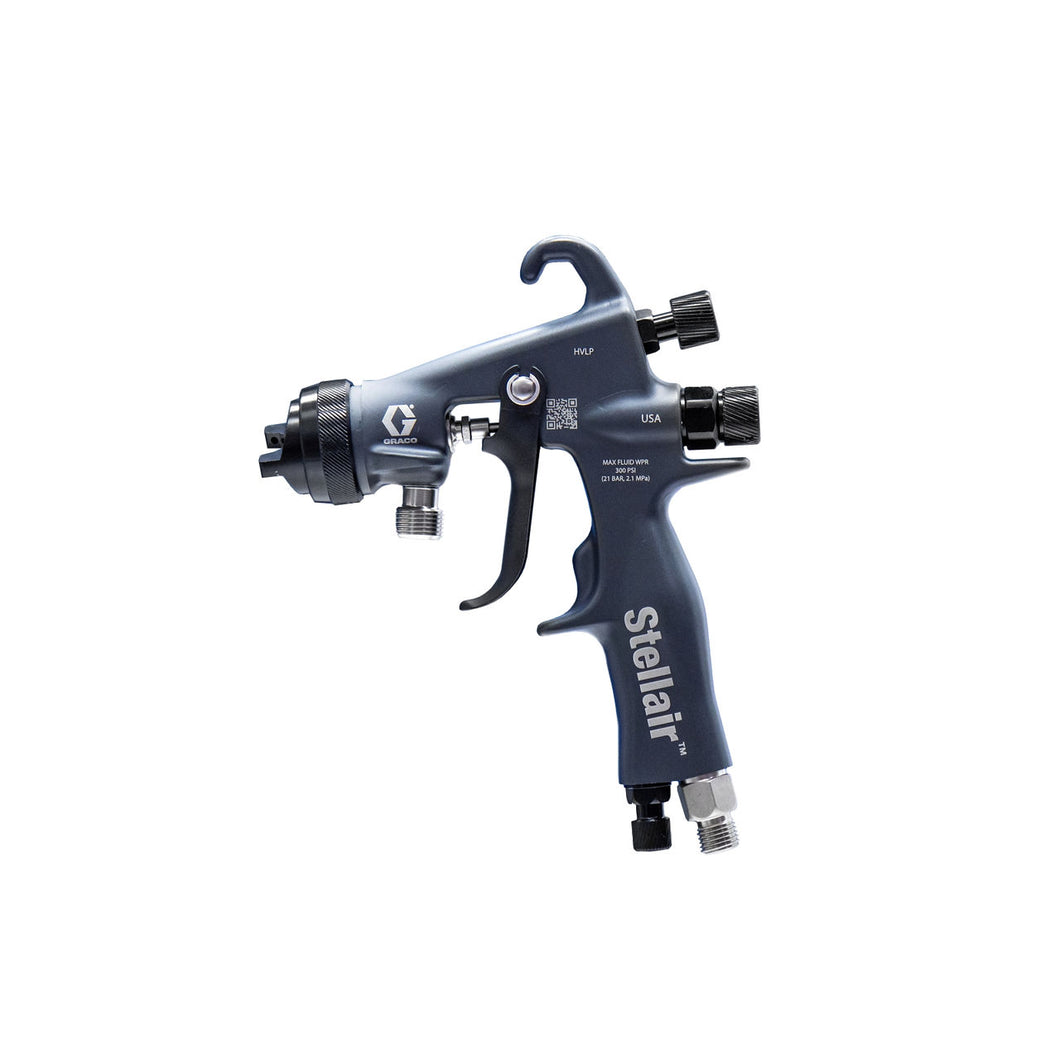 Graco 2004154 Stellair Air Spray Gun, Compliant, 0.042 in (1.1 mm), General Industry, PEEK Tip