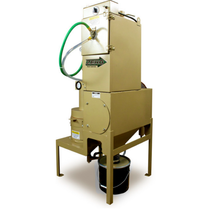 Load image into Gallery viewer, Clemco ZERO BNP-160 tumble-basket blast cabinet with 100 cfm reclaimer, reverse-pulse dust collector and media drum