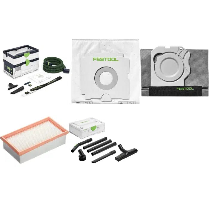 Festool CTCSYSTOOL ELITE CTC SYS Dual-18V Mobile HEPA Dust Extractor Elite Bundle