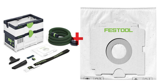 Festool CTCSYSTOOL STARTER Dual-18V Portable HEPA Dust Extractor Kit