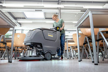 Load image into Gallery viewer, Kärcher 1.533-272.0 B 50 W Bp walk-behind floor scrubber in use