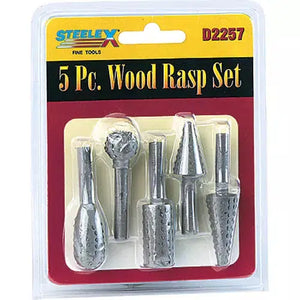 Steelex D2257 - Rotary Rasp 5 pc. Set