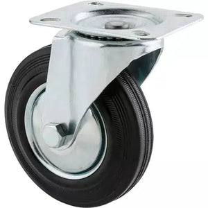 Steelex D2539 - 5" Black Rubber Swivel Caster