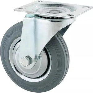 Steelex D2590 - 6-1/4" Gray Industrial Swivel Caster