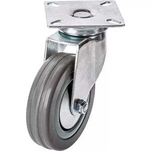 Steelex D2596 - 4" Gray Rubber Swivel Caster