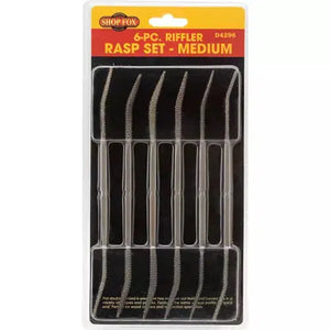 Shop Fox D4298 - 6 pc. Riffler Rasp Set - Medium