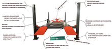 Load image into Gallery viewer, Katool Automotive Equipment KT-4H110 11,000lbs Four Post Lift