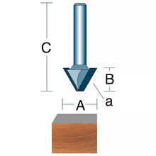 Load image into Gallery viewer, Roman Carbide DC1223 - 30° Bevel Trim 1/4&quot; Shank