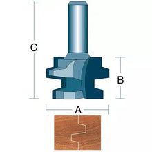 Load image into Gallery viewer, Roman Carbide DC1244 - Reversible Tongue &amp; Groove Wedge 1/2&quot; Shank