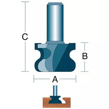 Load image into Gallery viewer, Roman Carbide DC1285 - 1-3/8&quot; Finger Pull 1/2&quot; Shank