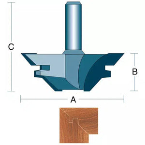 Roman Carbide DC1331 - Corner Lock Miter 1/2" Shank