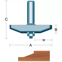 Load image into Gallery viewer, Roman Carbide DC1400 - 2-5/8&quot; 15° Face Cut Panel 1/2&quot; Shank