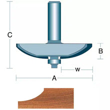 Load image into Gallery viewer, Roman Carbide DC1419 - 3-1/2&quot; Convex Panel 1/2&quot; Shank