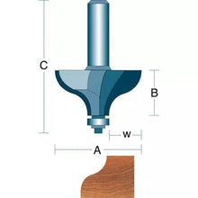 Load image into Gallery viewer, Roman Carbide DC1426 - Ogee 1/2&quot; Shank