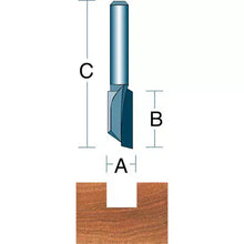 Load image into Gallery viewer, Roman Carbide DC1514 - 3/8&quot; Single Flute Straight 1/4&quot; Shank