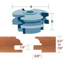 Load image into Gallery viewer, Roman Carbide DC2165 - Stile &amp; Rail Cabinet Set Quarter Bead 3/4&quot; Bore