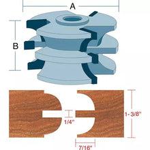 Load image into Gallery viewer, Roman Carbide DC2167 - Stile &amp; Rail Quarter Round Set for Passage Door 3/4&quot; Bore