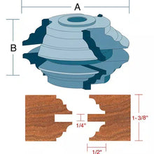 Load image into Gallery viewer, Roman Carbide DC2168 - Stile &amp; Rail Bead &amp; Cove Set for Passage Door 3/4&quot; Bore