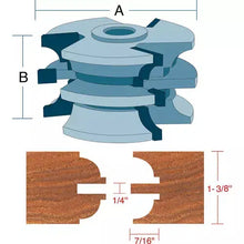 Load image into Gallery viewer, Roman Carbide DC2170 - Stile &amp; Rail Quarter Bead Set for Passage Door 3/4&quot; Bore