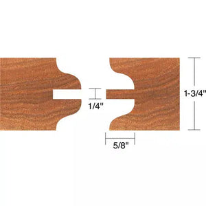 Roman Carbide DC2171 - Stile & Rail Ogee Set for Entry Door 3/4" Bore