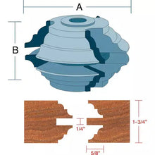 Load image into Gallery viewer, Roman Carbide DC2173 - Stile &amp; Rail Bead &amp; Cove Set for Entry Door 3/4&quot; Bore