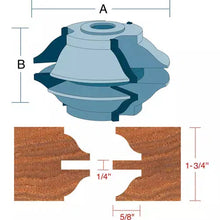 Load image into Gallery viewer, Roman Carbide DC2174 - Stile &amp; Rail Roman Ogee Set for Entry Door 3/4&quot; Bore