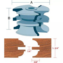 Load image into Gallery viewer, Roman Carbide DC2175 - Stile &amp; Rail Quarter Bead Set for Entry Door 3/4&quot; Bore