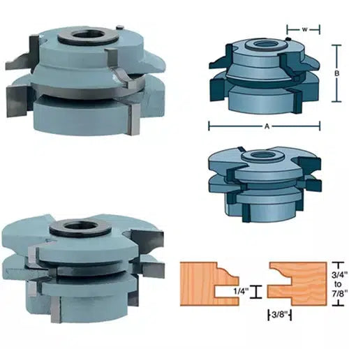 Roman Carbide DC2179 - Stile & Rail Cabinet Set Roman Ogee 1-1/4