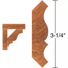 Load image into Gallery viewer, Roman Carbide DC2204 - 3&quot; Crown Moulding 3-1/2&quot; Dia. 1&quot; Bore