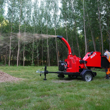 Load image into Gallery viewer, MechMaxx 25hp 750cc Twin Cylinder ZONSEN Petrol Engine 7" Hydraulic Feeding Commerical Wood Chipper, DCH7